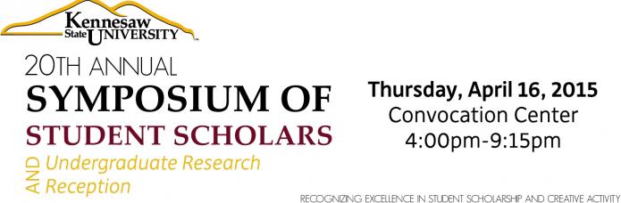 20th Annual Symposium of Student Scholars - 2015