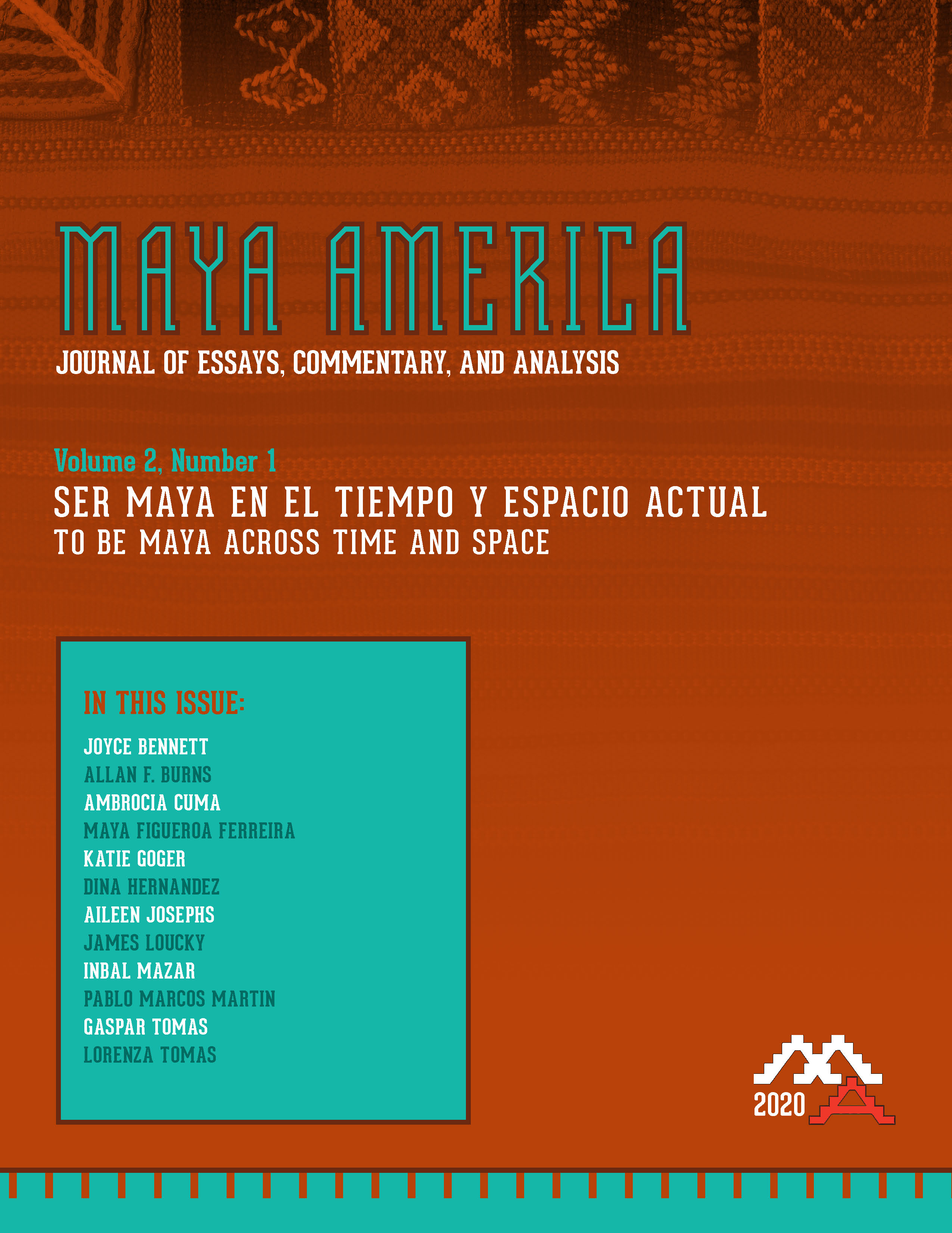 Maya America Volume 2, Issue 1 Cover Art