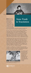 Anne Frank in Translation by Museum of History and Holocaust Education