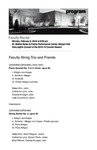 Faculty Recital: Faculty String Trio and Friends