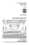 Junior Recital: Ryan William Gregory, violin by Ryan William Gregory