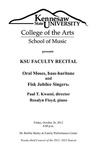Faculty Recital: Justin Chesarek, jazz percussion, 