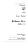 Junior Recital: Katherine Riess, trombone