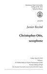 Junior Recital: Christopher Otts, saxophone