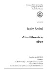 Junior Recital: Alex Sifuentes, oboe