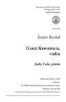 Senior Recital: Grace Kawamura, violin
