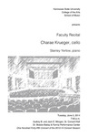 Faculty Recital: Charae Krueger, cello