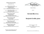 Senior Recital: Benjamin Ereddia, piano