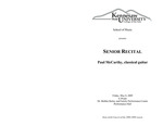 Senior Recital: Paul McCarthy, classical guitar