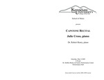 Capstone Recital: Julie Cross, piano