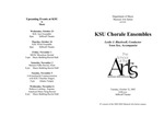KSU Chorale Ensembles