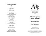Senior Recital: Kharis Belgrave, mezzo soprano