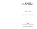 Junior Recital: Kerry Brunson, saxophone