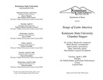 Songs of Latin America: Chamber Singers