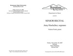 Senior Recital: Amy Hoelscher, soprano
