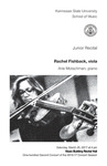 Junior Recital: Rachel Fishback, viola