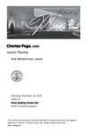 Junior Recital: Charles Page, violin
