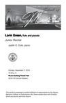 Junior Recital: Lorin Green, flute and piccolo