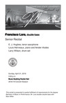 Senior Recital: Francisco Lora, double bass