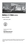 Senior Recital: Matthew J. C. Welsh, baritone