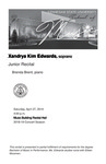 Junior Recital: Xandrya Kim Edwards, soprano