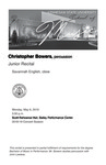 Junior Recital: Christopher Bowers, percussion