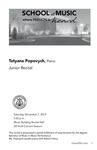 Junior Recital: Tatyana Popovych, Piano
