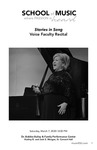 "Stories in Song": Voice Faculty Recital by Eric Jenkins, Nathan Munson, Todd Wedge, Heather Witt, and Jana Young