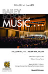 Faculty Recital: Helen Kim, Violin